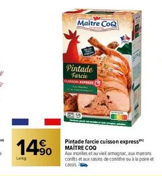 raisins maître coq