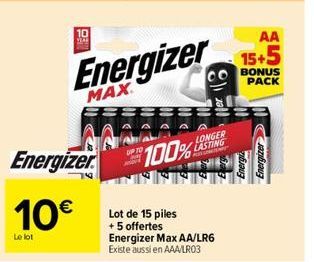 piles Energizer