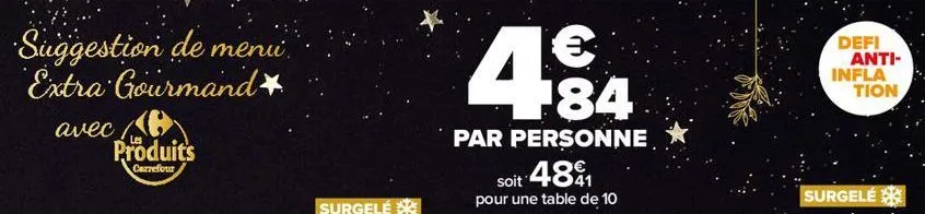 table carrefour