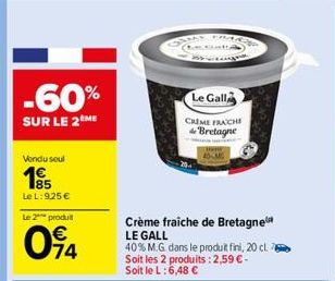 crème fraîche Le Gall