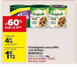 champignons bonduelle