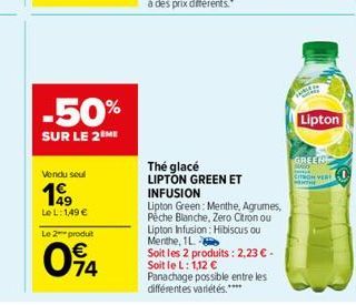 thé glacé Lipton