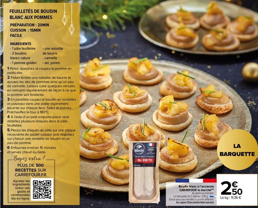 boudin blanc Carrefour