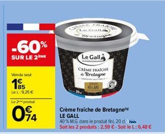 crème fraîche Le Gall