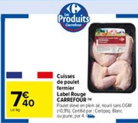 cuisses de poulet Carrefour