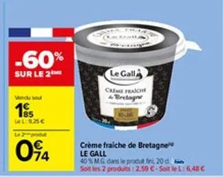 crème fraîche le gall