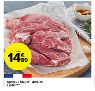 Lekg  14⁹9  Agneau: Epaule" avec os à rôtir 