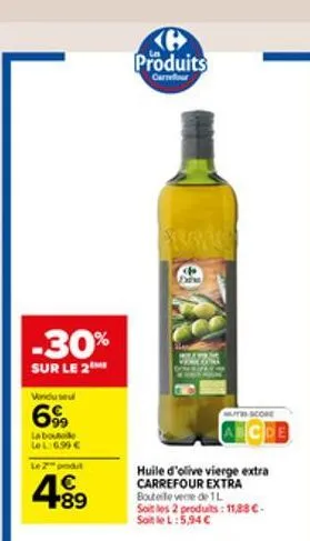 huile d'olive vierge carrefour