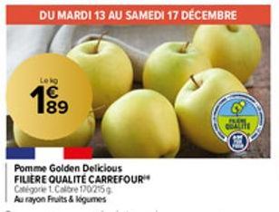 pomme golden Carrefour