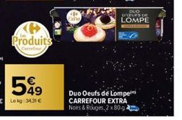 oeufs de lompe Carrefour