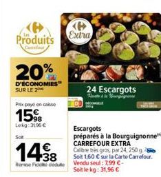 escargots Carrefour