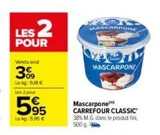 mascarpone carrefour