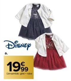 Disney  1999  €  L'ensemble: gilet + robe  