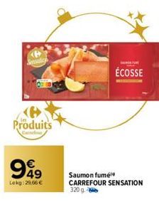 saumon fumé Carrefour