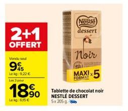 chocolat noir Nestlé