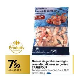 queues de gambas Carrefour