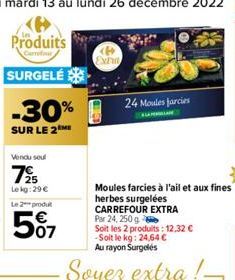 moules farcies Carrefour