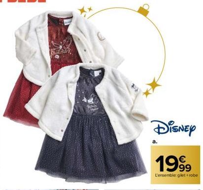 Disney  a.  1999  L'ensemble: gilet + robe 