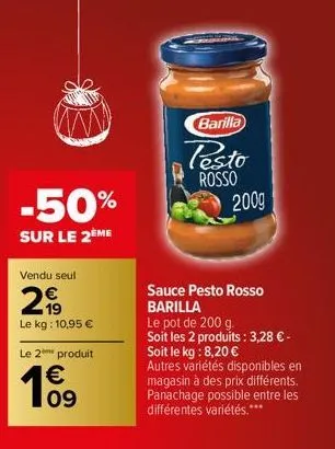 sauce pesto barilla