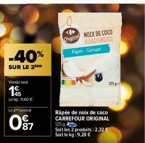 noix de coco Carrefour