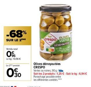 olives dénoyautées 