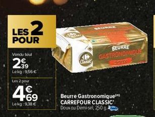 beurre Carrefour