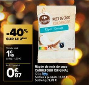 noix de coco Carrefour