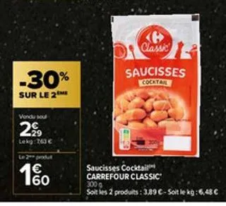 saucisses carrefour