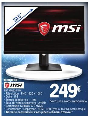 moniteur msi