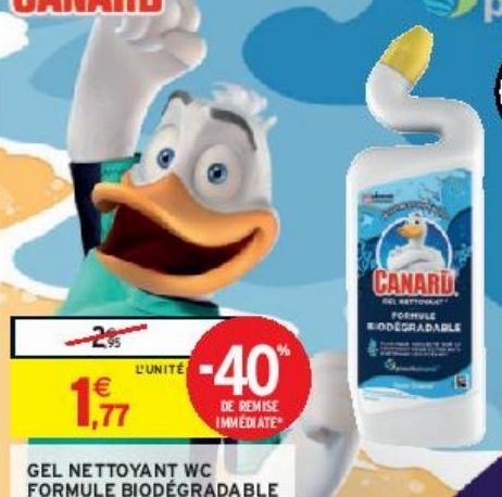 GEL NETTOYANT WC FORMULE BIODÉGRADABLE VAGUE OCÉANNE (b) CANARD