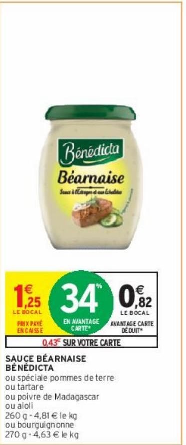 SAUCE BÉARNAISE BÉNÉDICTA