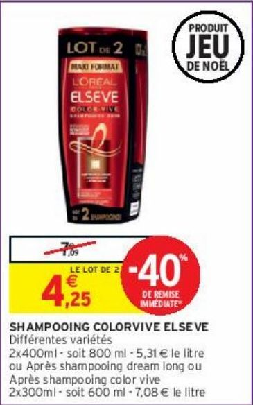 SHAMPOOING COLORVIVE ELSEVE