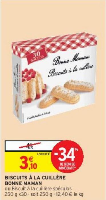 BISCUITS À LA CUILLÈRE BONNE MAMAN