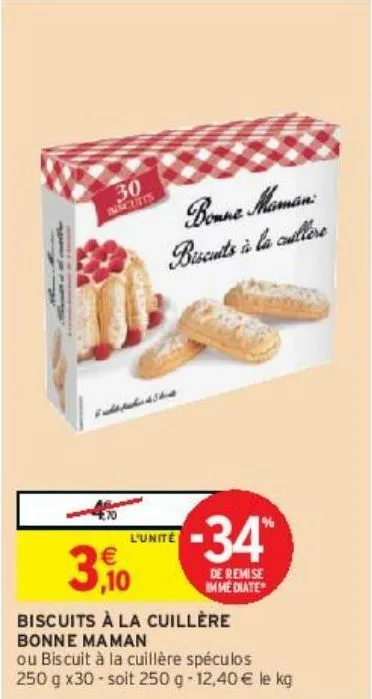 biscuits à la cuillère bonne maman