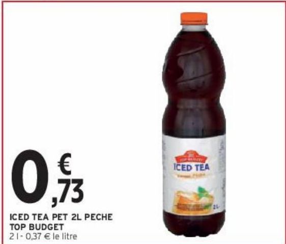 ICED TEA PET 2L PECHE TOP BUDGET