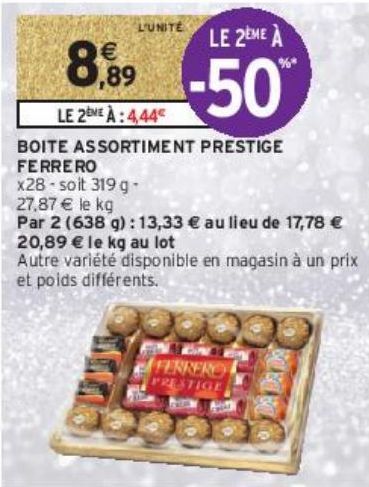 BOITE ASSORTIMENT PRESTIGE FERRERO