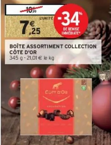 boîte assortiment collection côte d'or