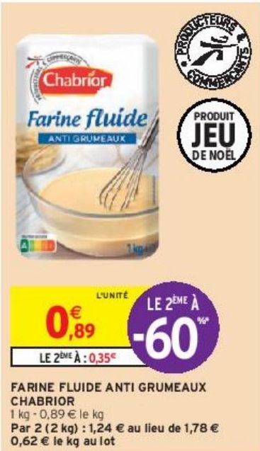 FARINE FLUIDE ANTI GRUMEAUX CHABRIOR