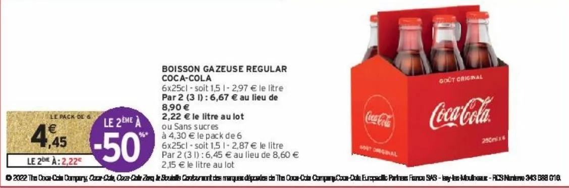 boisson gazeuse regular coca-cola