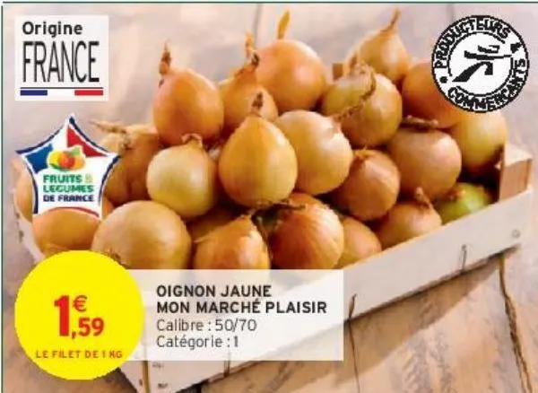 oignon jaune mon marché plaisir