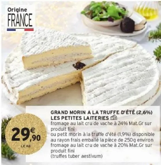 grand morin a la truffe d’été (2,6%) les petites laiteries