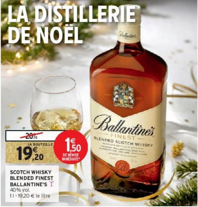 SCOTCH WHISKY BLENDED FINEST BALLANTINE'S