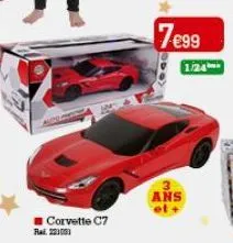 corvette c7  rai: 221051  7-€99  ans et +  1/24 