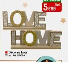 deco en bots  22cm rai. 317420-1  love home 