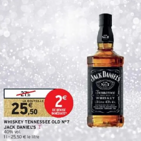 whiskey tennessee old n°7 jack daniel's ∆