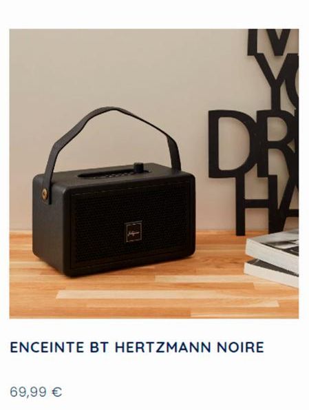 DR  ENCEINTE BT HERTZMANN NOIRE  69,99 € 