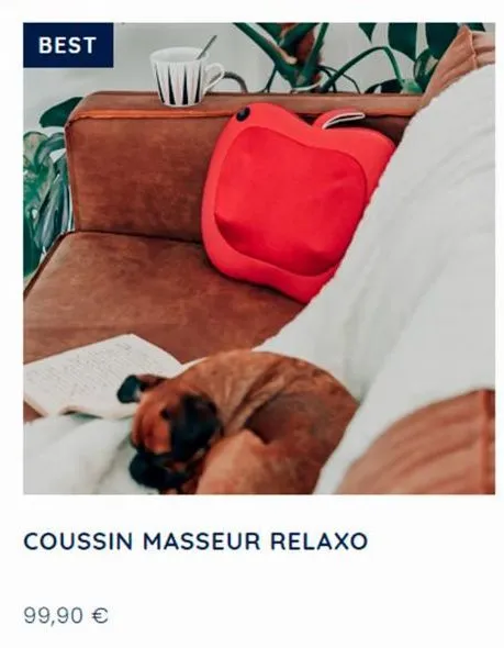 best  coussin masseur relaxo  99,90 € 