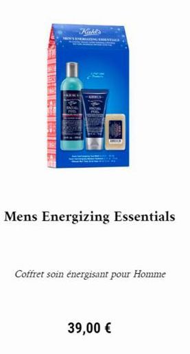 Hotell  Kiehl's  KARLS  RE  MENTIAL  Mens Energizing Essentials  Coffret soin énergisant pour Homme  39,00 € 