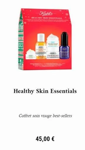 kiehl's  healthy skin intials  healthy skin essentials  coffret soin visage best-sellers  45,00 € 