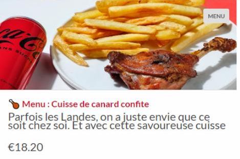 cuisse de canard Canard-Duchene